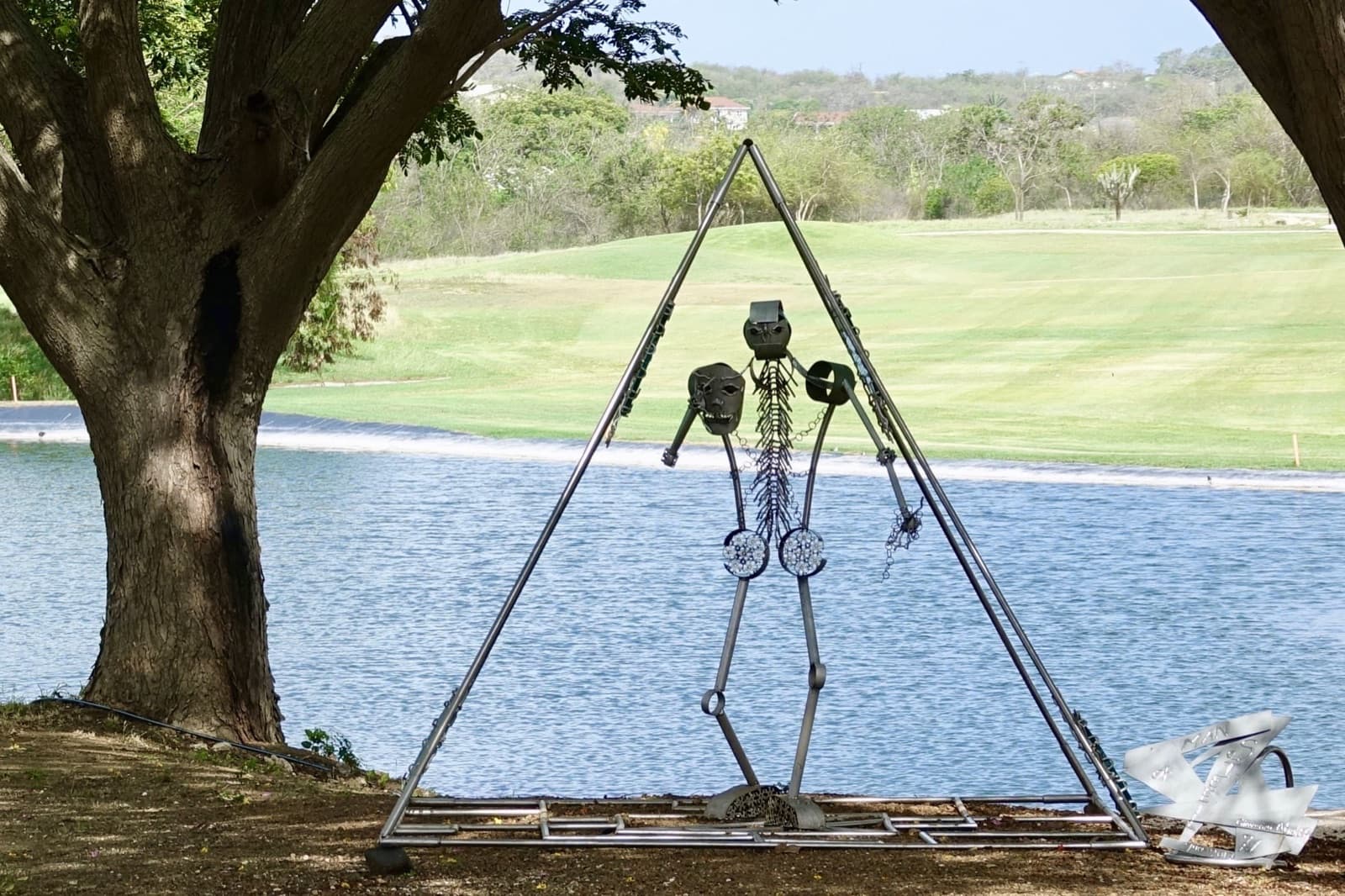 Man of Steel by Giovanni Abath at Blue Bay Sculpture Garden